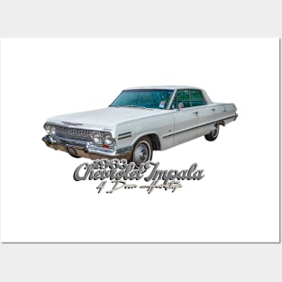 1963 Chevrolet Impala 4 Door Hardtop Posters and Art